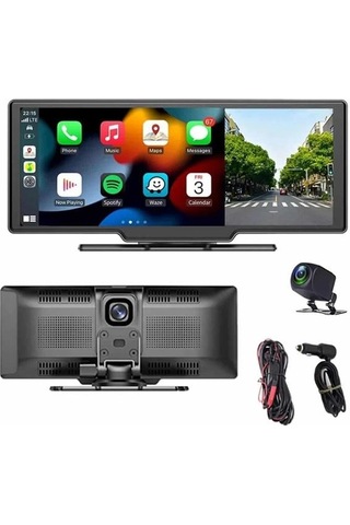 4k Araç İçi Ön Arka Kameralı Ekran Hd 2 Kameralı Torpido Üstü Araç Multimedya