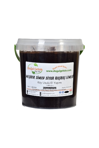 Doğal Gelsin Meşhur Simav Siyah Haşhaş Ezmesi 1 KG