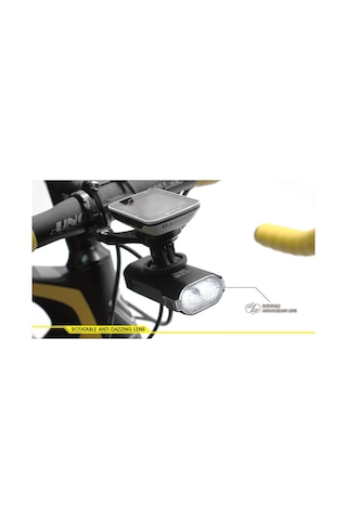 Moon RIGEL PRO 1000 Lümen USB Bisiklet Ön Far Lambası Siyah