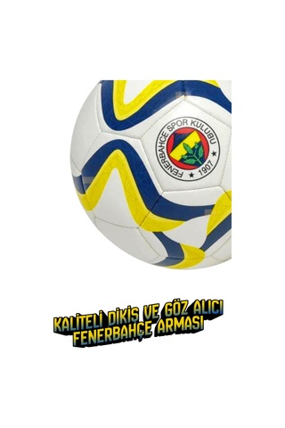 Fenerbahçe Wave Serisi Lisanslı 32 Panel Dikişli 5 Numaralı Parlak Futbol Topu