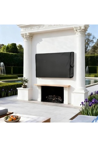 Gateesat 55-59" Ağır Hizmet 500d Dış Mekan Tv Kılıfı Dayanıklı Kilitli Kapatma