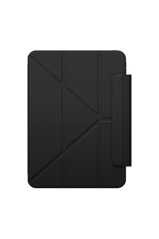 Apple Uyumlu iPad Pro 11 2024 Amazingthing Minimal Mag Katlanabilir Standlı Kalem Bölmeli Kılıf Siyah Kapaklı Kılıf