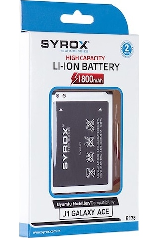 Syrox Syx-B178 Samsung Uyumlu J1 Galaxy Ace Batarya