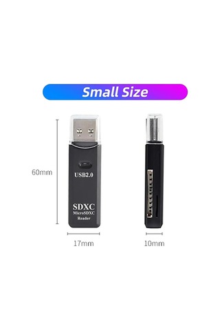 2in1 Usb 3.0 Micro Sd Hafıza Kartı - Tf Kart Okuyucu Hub Adaptör