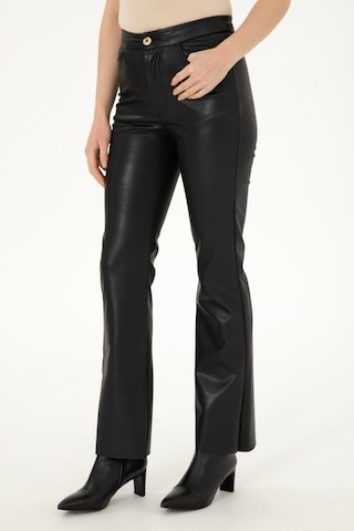 U.S. Polo Assn. Kadın Siyah Kanvas Pantolon 50290878-VR046
