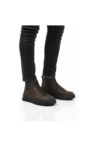 Antrasit Nubuk Hakiki Deri Kaymaz Erkek Bot 260014 M Antrasit Nubuk