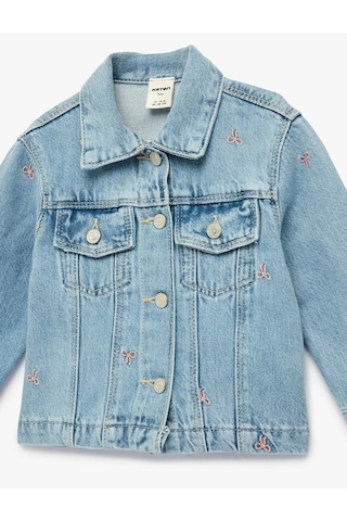 Koton Jean İndigo Kız Bebek Ceket 6smg60002ad İndigo