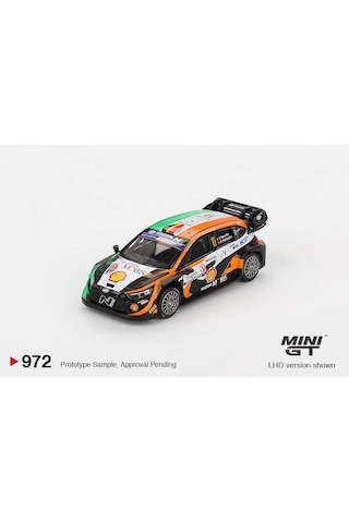 Mını Gt Hyundai İ20 N Rally1 11 2023 Rally Croatia Power Stage Winner Thierry Neuville 1:64 Model Yeşil