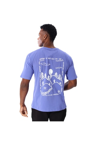 Sportive Yama Erkek Mor Günlük Stil T-shirt 25ye030-mor Mor