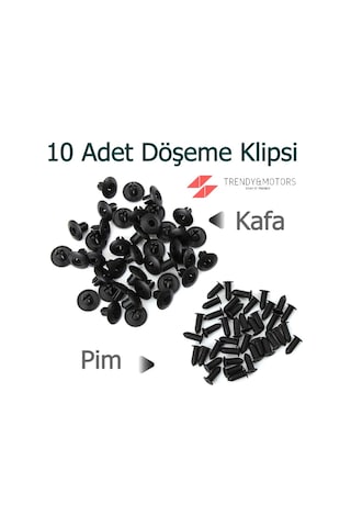 Hyundai Döseme Klips Oto Baglanti Klipsi Vidali 10 Adet 466193593