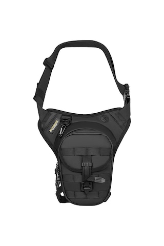 Skycity Motorcycle Çok Amaçlı Çanta: Yağ Tankı/bel/bacak Çantası, Su Geçirmez, Genişletilebilir, Poliester, Siyah Ya679