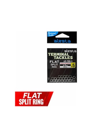 Alesta Flat Split Ring Suni Yem Halkası No: 5