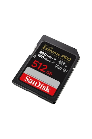 Sandisk Extreme Pro 512gb Sdsdxep-512g-gn4ın 280mb/s Uhs-ıı Sdxc 6k-4k Uhd Hafıza Kartı