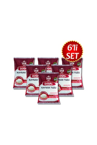 Saygın Doğal Yeraltı Kaynak Tuzu 6 x 500 G