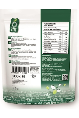 Otamon Kuru Üzüm 200 G