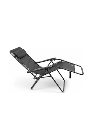 Madfox Easyrest Katlanır Şezlong Sandalye Siyah Siyah