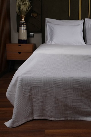 Sidney Serisi Tek Kişilik Otel Pikesi 160x230cm Beyaz