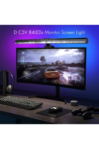 Neoglint D C5v 84led Monitör Ekran Işığına Duyarlı Siyah