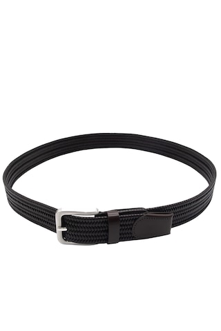 Pierre Cardin Premium Örgü Deri Kemer En 3,5 Cm Pc-1712 Kahverengi