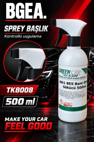 Bgea Green Car Wash Bant Ve Etiket Sökücü Sprey 500 Ml Tk8008