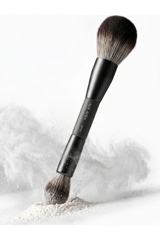 Pudra, Allık, Bronzer Ve Aydınlatıcı İçin Çift Taraflı Makyaj Fırçası - Double Ended Makeup Brush