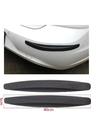 Nissan Juke İle Uyumlu Esnek Tampon Koruma Bandı Yumuşak Şerit 2 Adet Carbon