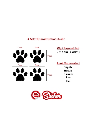Pati Sticker 4 Adet Oto Sticker Araba Sticker (353011408)