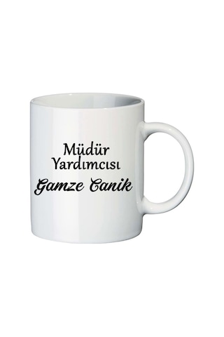 Bayan Müdür Yardımcısına Hediye Kupa Bardak