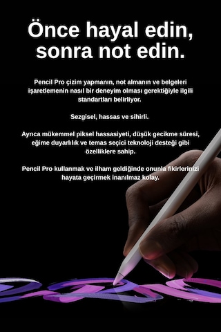 Wearfitpro Apple İpad Uyumlu Pencil Pro Tablet Kalemi