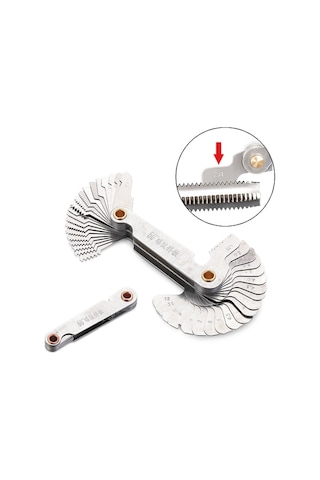 Vida Profillerini Ölçme Diş Tarağı Metrik/inç