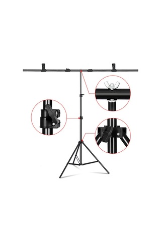 Deyatech T Stand ve 100 x 200 CM PVC Fon