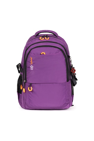 Fermuarlı Geniş Bölmeli Spor & Okul Sırt Çantası Hafif, Ergonomik Ve Dayanıklı Tasarım - Mor Mor