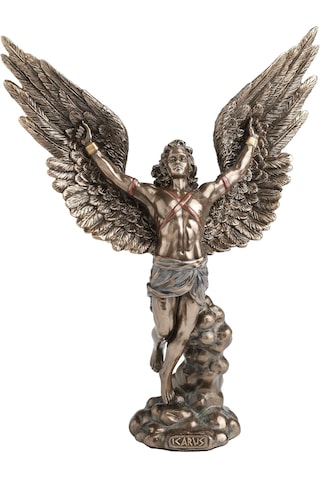 Wıse Icarus Dekoratif Obje Antik Yunan Mitolojisi Figürü Poliresin Biblo 20,5 Cm -
