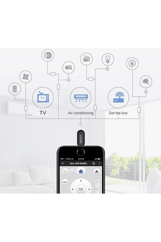 Dancemonkey Apple Evrensel Mobil Bulut Uzaktan Kumandası Kolay 3 Nesil Kablosuz Akıllı Uzaktan Kumanda Siyah