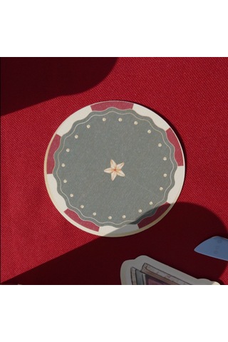 Carousel Kağıt Bardak Altlığı 10 Cm 12'li Paket Beyaz