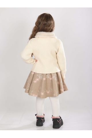 Xo Kids Kız Çocuk Elbise 1-5 Yaş 4819 KREM