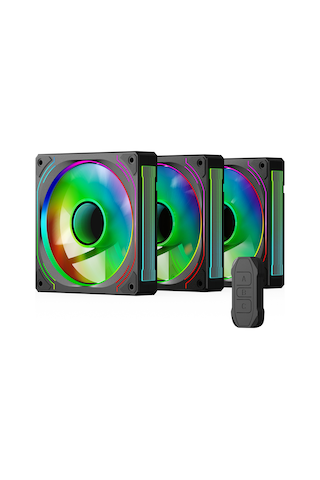 Gamepower Glacia 120 Infinity Argb 3'lü Fan Seti + Hub Kit
