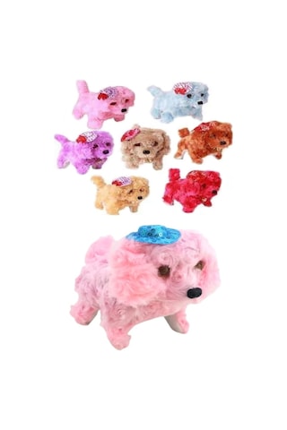 Hareket Eden Havlayan Sesli Pilli Pelüş Oyuncak Köpek