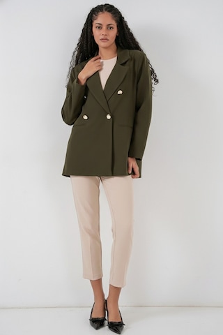 Bigdart Kadın Kruvaze Yaka Blazer Ceket 0722 - Haki