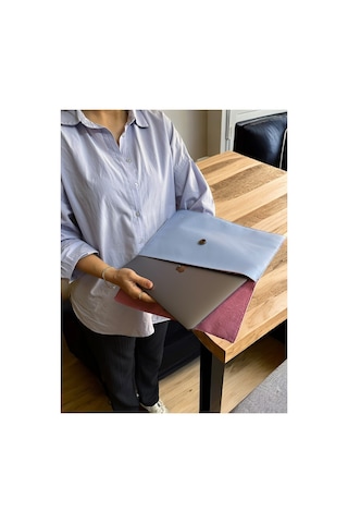 Ledcase 13.3-14 Inch Bilgisayar Evrak Çantası 36x24cm Mavi Mavi