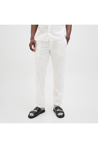 Jack&jones Jack Jones Pantolon Kane Summer Linen Blend Jogger Beyaz