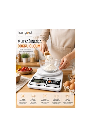 Dijital 10kg Hassas Mutfak Tartısı Lcd Ekranlı Mutfak Terazisi Diğer
