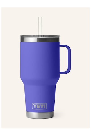 Yeti Termal Kupa 1l , Çift Cidarlı, Paslanmaz Çelik, Pipetli Ve Saplı Mavi