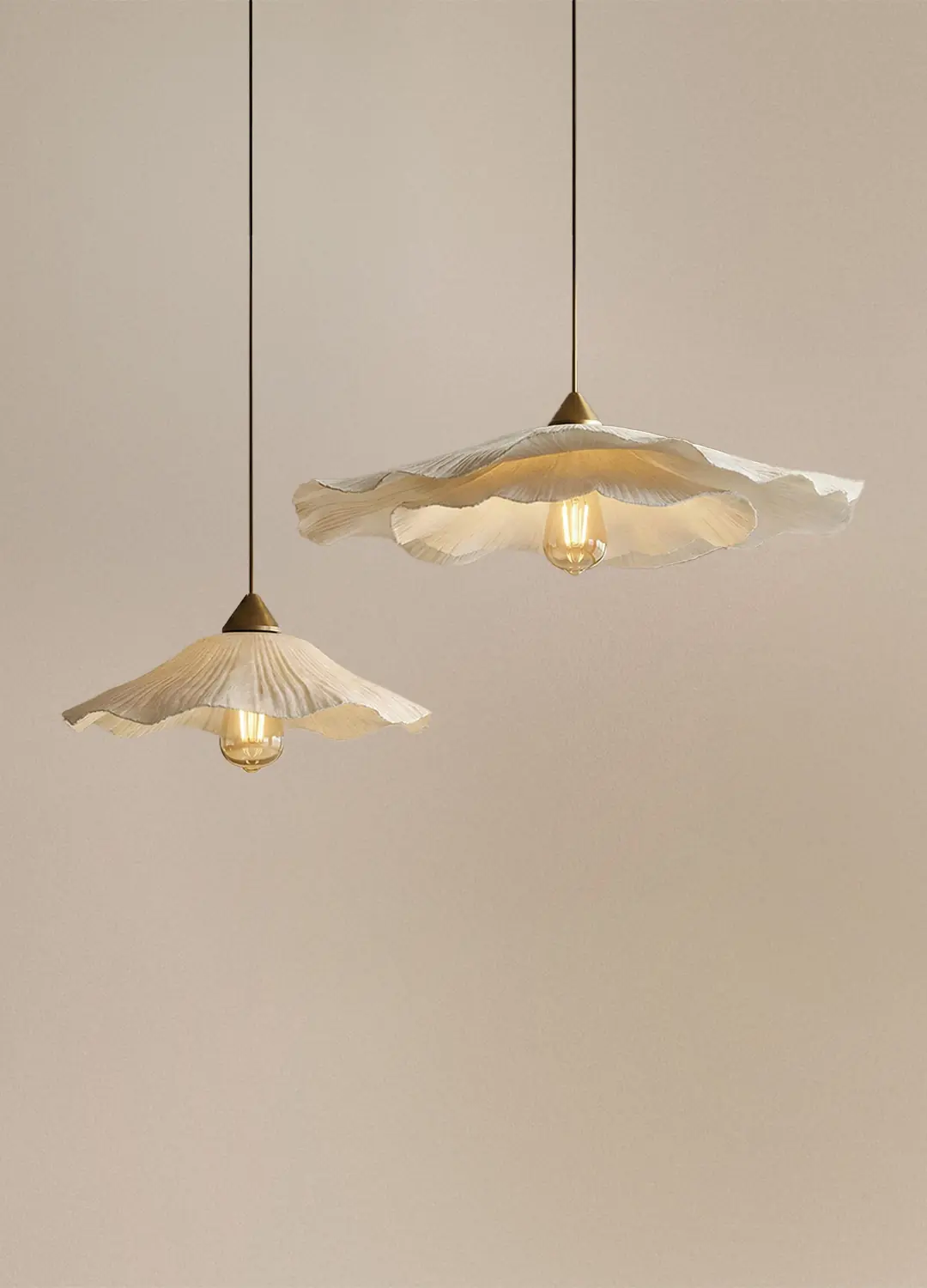 2'li Modern Avf İki Katlı Sarkıt Avize & 40 Cm Avize Beyaz