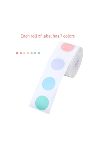 Aubyhe D101 Uyumlu 17x17mm 290 Yaprak Termal Etiket Kağıdı - Sütlü Pembe Rengi 1 Rulo