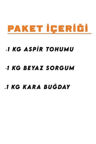 İpek Değirmen 3 Kg Premium Güvercin Yemi Sorgum Aspir Kara Buğday