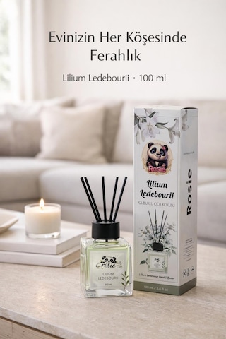 Rosie Lilium Ledebourii Çubuklu Oda Kokusu 100 Ml Lilyum Çiçeği Ferahlığı