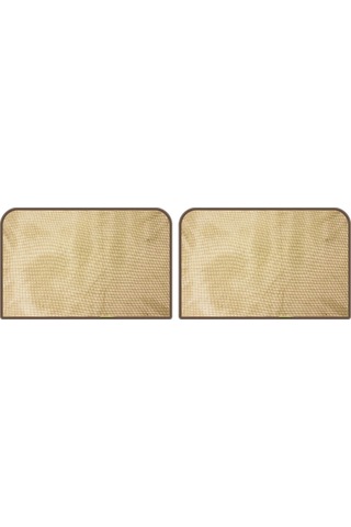 Dianziye Arka Pencere İçin Magnetlı Otomatik Genişleyen Ayna Dokulu Güneşlik - Bej Kare Arka Sıra Çift - Uv Engelleme Isı Yalıtımı Kolay Kurulum