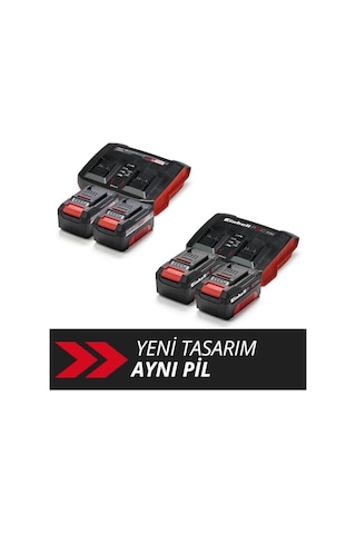 Einhell Starter Kit 2x 4,0 Ah Pxc Akü Ve 3a Twincharger 4512112