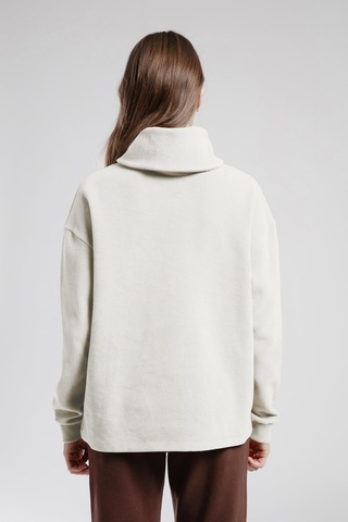 Lee Cooper Beckıe Kadın Balıkçı Yaka Sweatshirt Ekru-21488 Ekru